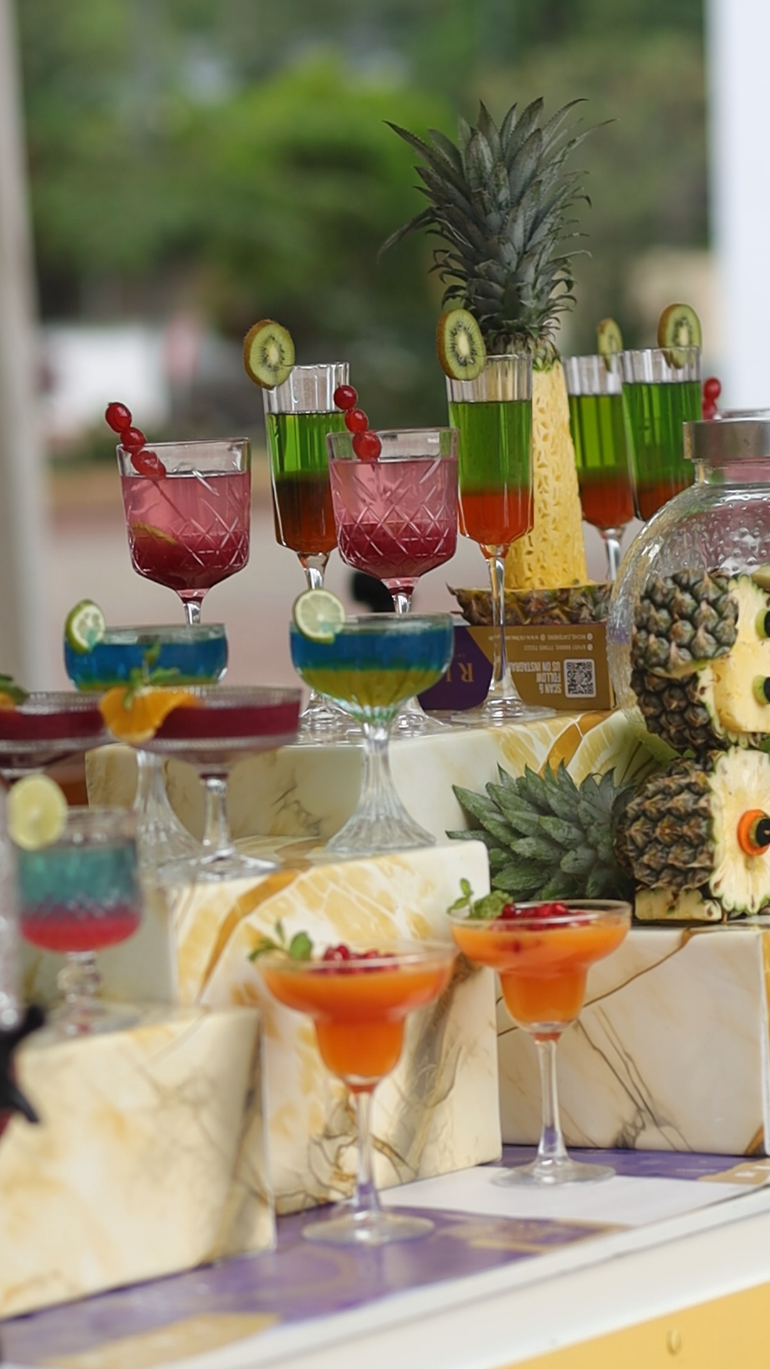 Catering spread for guests